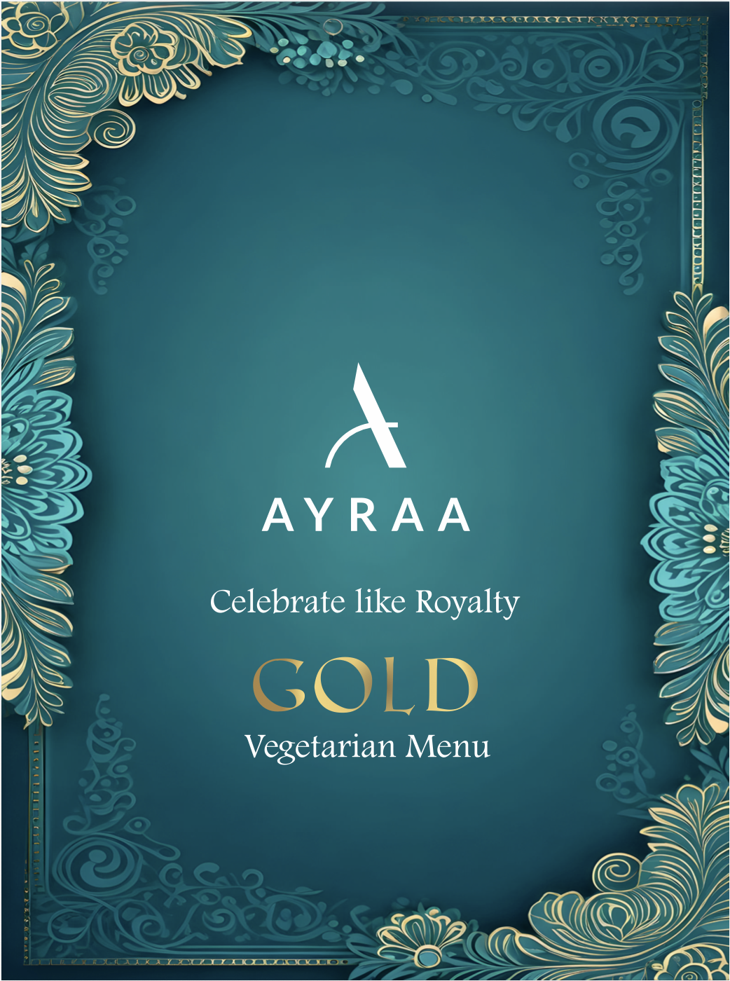 Gold Veg Menu Cover